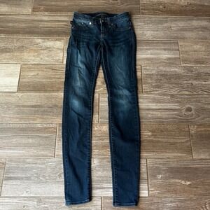 Rock & Republic Jeans Women's Size 0 Kashmiere Skinny Dark Wash Denim Pants